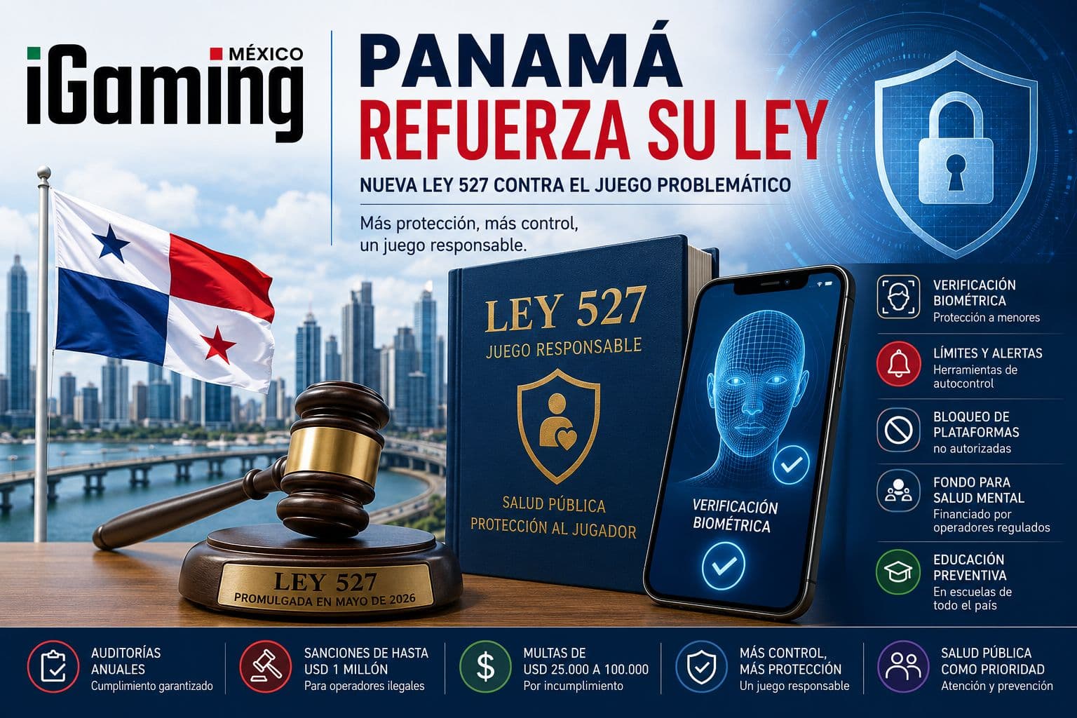 Panamá fortalece su marco regulatorio con una nueva ley para prevenir el juego problemático